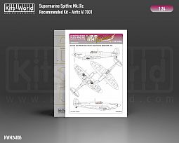 Kitsworld Kitsworld - 1:24 Scale Paint Mask Supermarine Spitfire Mk.IXc 